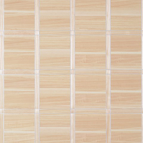 T41002 Wood Panel Natural and Metallic Silver Wallpaper