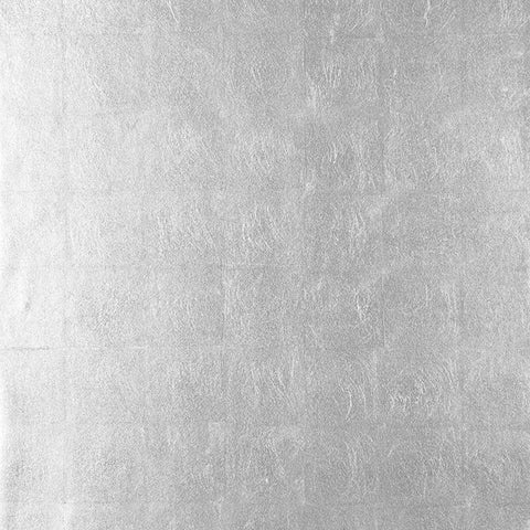 T41010 Metal Leaf Metallic Silver Wallpaper