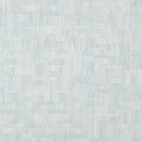 T41020 Bamboo Mosaic Soft Blue Wallpaper