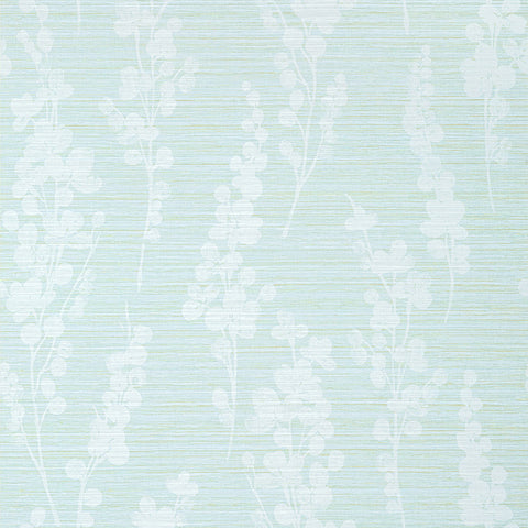 T41051 Spring Blooms Soft Green and Blue Wallpaper