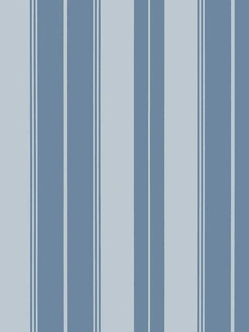 T44046 Norfolk Stripe French Blue Wallpaper