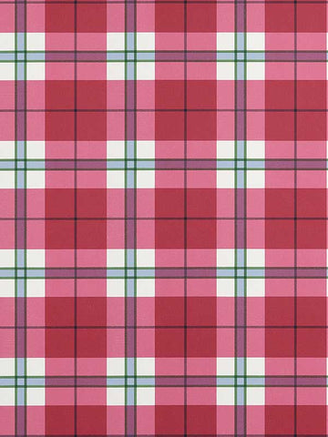 T44070 Douglas Plaid Red Wallpaper