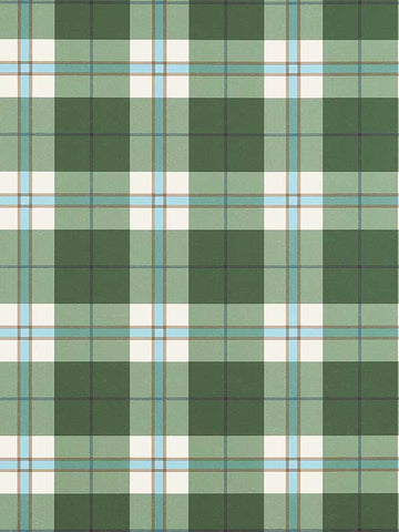 T44071 Douglas Plaid Green Wallpaper