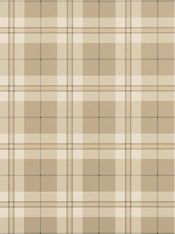 T44073 Douglas Plaid Camel Wallpaper