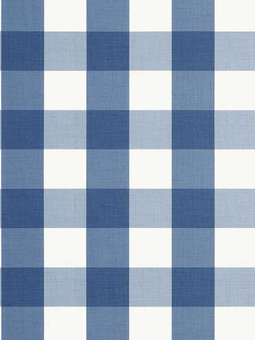 T44077 Buffalo Check Navy Wallpaper