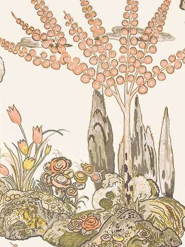 T45026 Orleans Apricot and Ginger Wallpaper