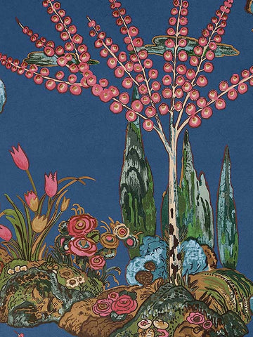 T45031 Orleans Navy Wallpaper