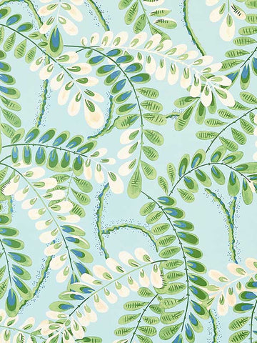 T45040 Augusta Turquoise Wallpaper