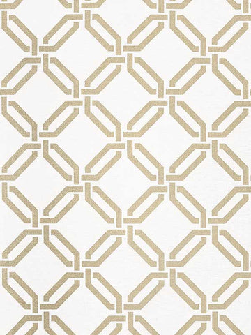 T45054 Miramar Way Metallic Gilver Wallpaper