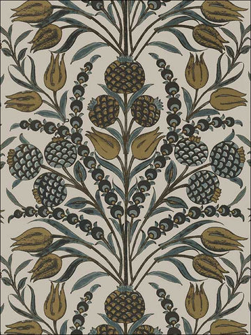 T72604 Corneila Grey and Gold Wallpaper