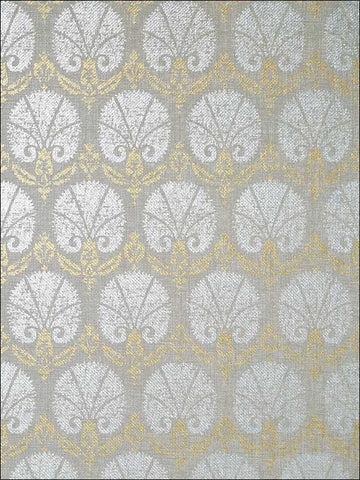 T72610 Turkish Damask Metallic Gold and Silver Wallpaper