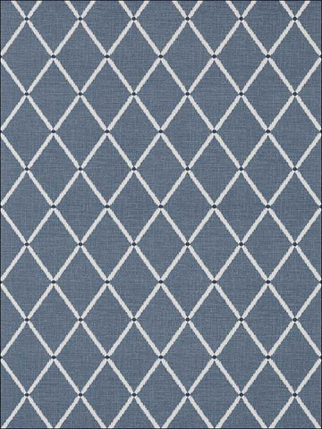 T72634 Pompton Trellis Navy Wallpaper