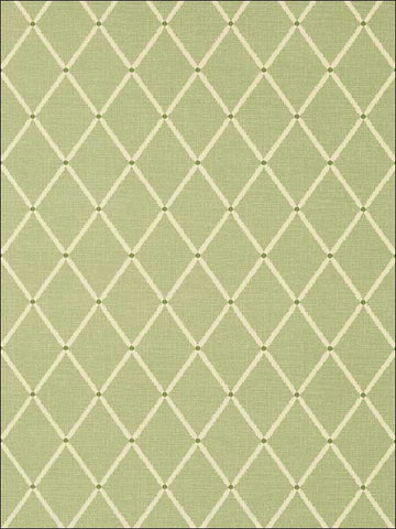 T72636 Pompton Trellis Green Wallpaper