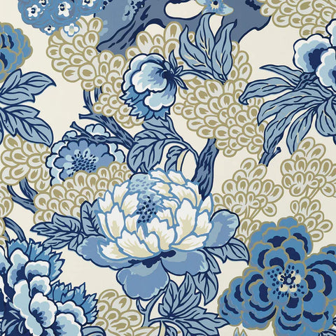 T75487 Honshu Blue Beige Wallpaper