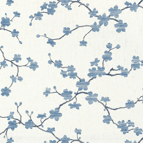 T75514 Sakura Blue Wallpaper