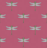 TA20301 Catalina Rose Pink Green Metallic Silver Black Wallpaper