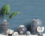 TA21702 Jamaica Grass Prussian Blue Wallpaper 