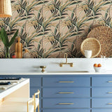 TC2608 Tropical Paradise Blush Wallpaper