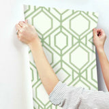 TC2631 Sawgrass Trellis Green Wallpaper