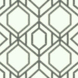 TC2632 Sawgrass Trellis White Grey Wallpaper