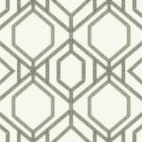 TC2635 Sawgrass Trellis White Taupe Wallpaper