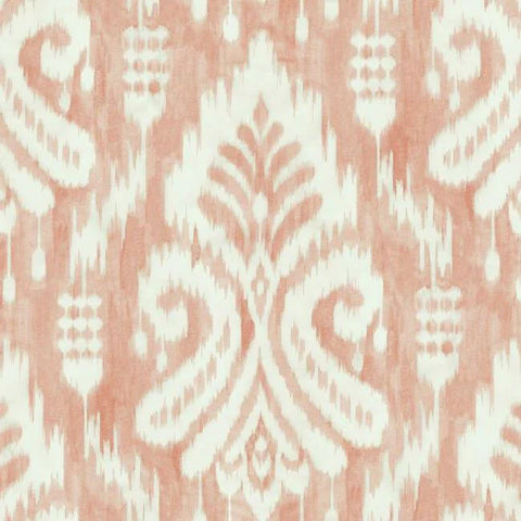 TC2646 Hawthorne Ikat Coral Wallpaper