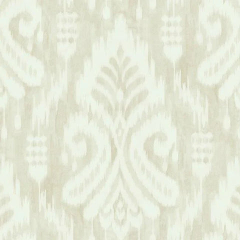 TC2647 Hawthorne Ikat Beige Wallpaper