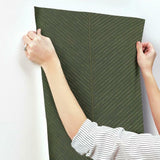 TC2693 Palm Chevron Green Gold Wallpaper