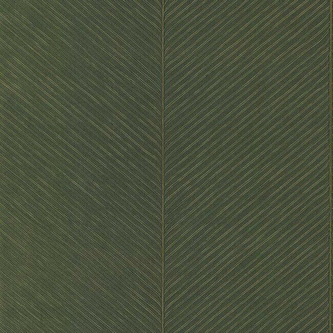 TC2693 Palm Chevron Green Gold Wallpaper