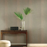 TC2699 Palm Chevron Dark Taupe Gold Wallpaper