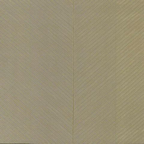 TC2699 Palm Chevron Dark Taupe Gold Wallpaper