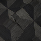 TC70606 Squared Away Geometric sand dollar brown square 3-D illusion wallpaper