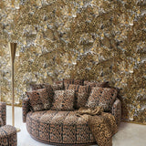 TCW007TCAHOUL022 Dolce & Gabbana brown cheetah leopard wallpaper textured roll