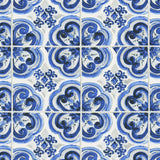TCW007TCAI9UB001 Dolce & Gabbana mediterraneo white blue tile wallpaper textured roll