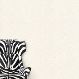 TCW007TCAI9UZ026 Dolce & Gabbana white zebra print wallpaper textured roll