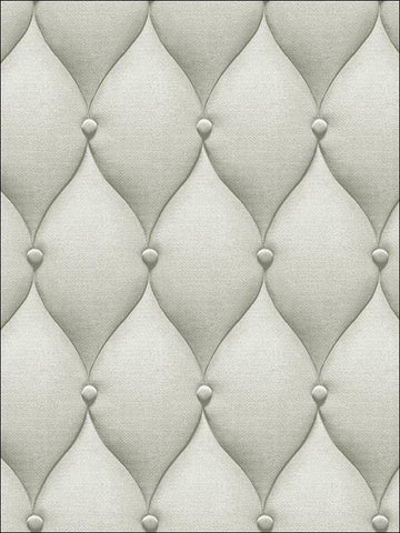 TD30008  Upholstered 3D Textured Gray Wallpaper