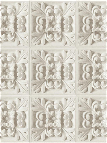 TD31610 Rosette Tiles 3D Wallpaper