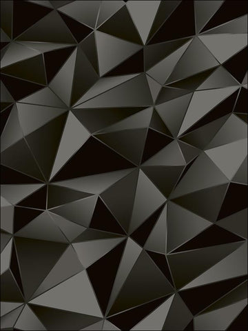 TD31900 Geometric 3D Textured Black Wallpaper