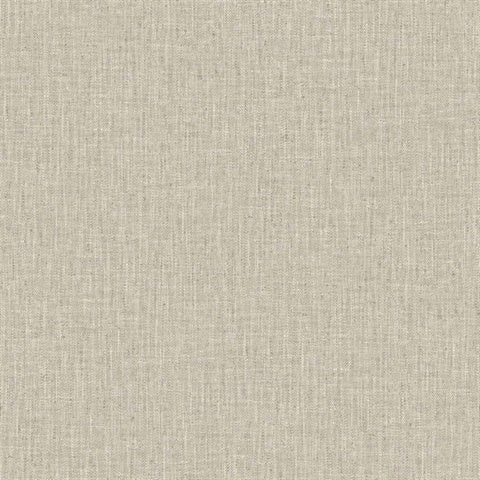 TG60033 Greige Tweed Woven Linen Wallpaper