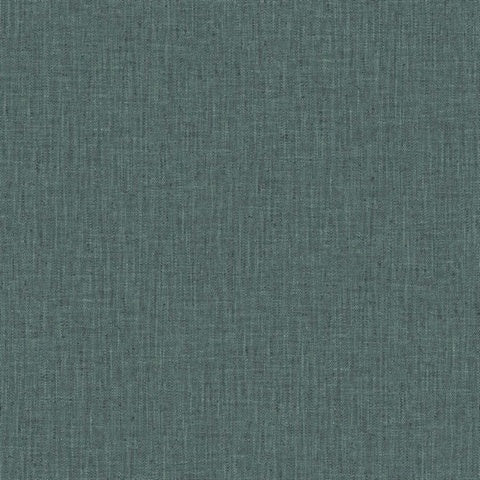 TG60037 Teal Tweed Woven Linen Wallpaper