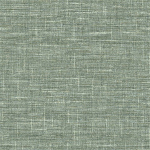 TG60113 Sage Grasmere Crosshatch Tweed Weave Wallpaper