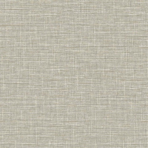 TG60142 Taupe Grasmere Crosshatch Tweed Weave Wallpaper