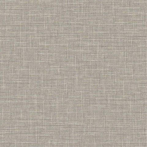 TG60144 Greige Grasmere Crosshatch Tweed Weave Wallpaper