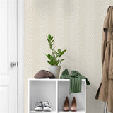 TG60205 Cream Throw Knit Weave Stripe Wallpaper