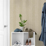 TG60219 Beige Throw Knit Weave Stripe Wallpaper