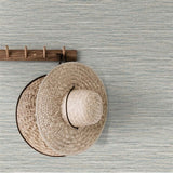 TG60412 Blue Taupe Braided Faux Jute Wallpaper