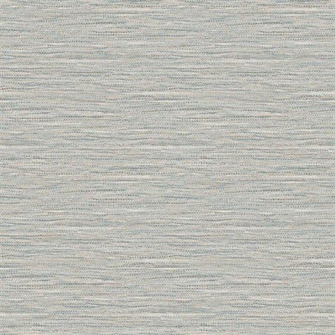 TG60412 Blue Taupe Braided Faux Jute Wallpaper