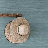 TG60421 Aquamarine Braided Faux Jute Wallpaper