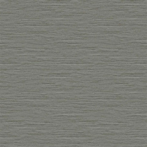 TG60430 Charcoal Braided Faux Jute Wallpaper