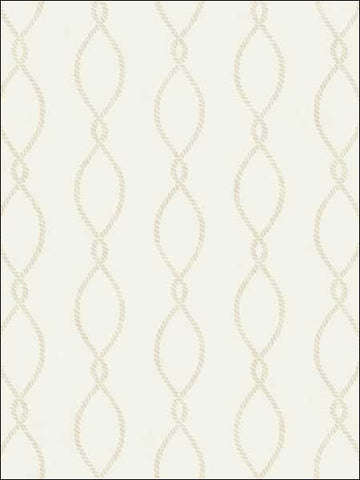 TH51318 Cape Cod Rope Ogee Wallpaper